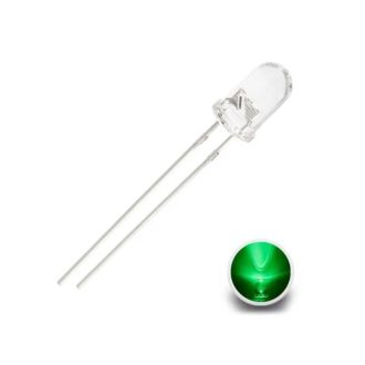 GREEN CLEAR - SUPER BRIGHT - 5MM