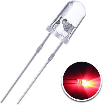 RED CLEAR - SUPER BRIGHT - 5MM