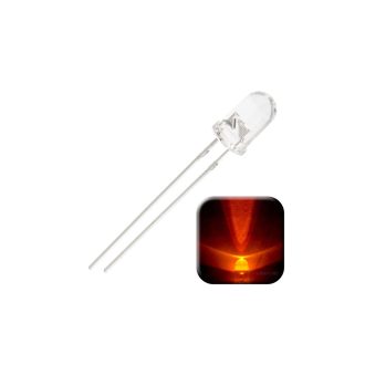 ORANGE CLEAR - SUPER BRIGHT - 5MM