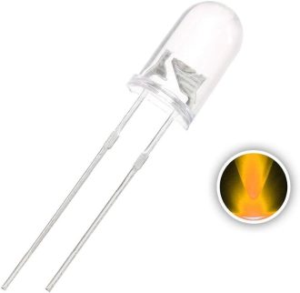 YELLOW CLEAR - SUPER BRIGHT - 5MM