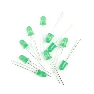 GREEN DIFFUSED LED - 5MM