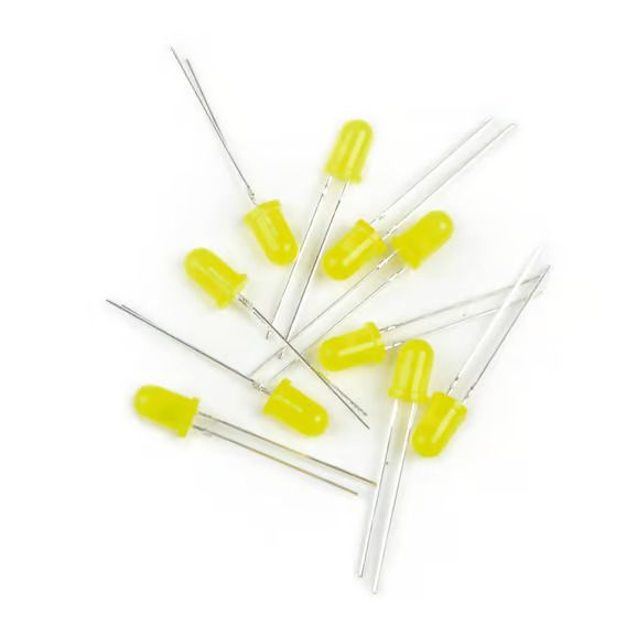 YELLOW DIFFUSED LED - 5MM