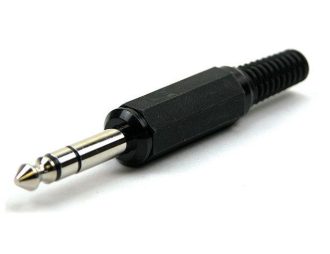 6,35mm STEREO PLUG PLASTIC