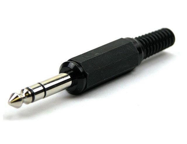 6,35mm STEREO PLUG PLASTIC