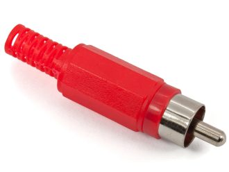 RCA PLUG RED PLASTIC