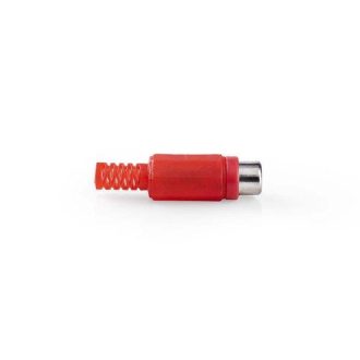 RCA FEMALE RED PLASTIC