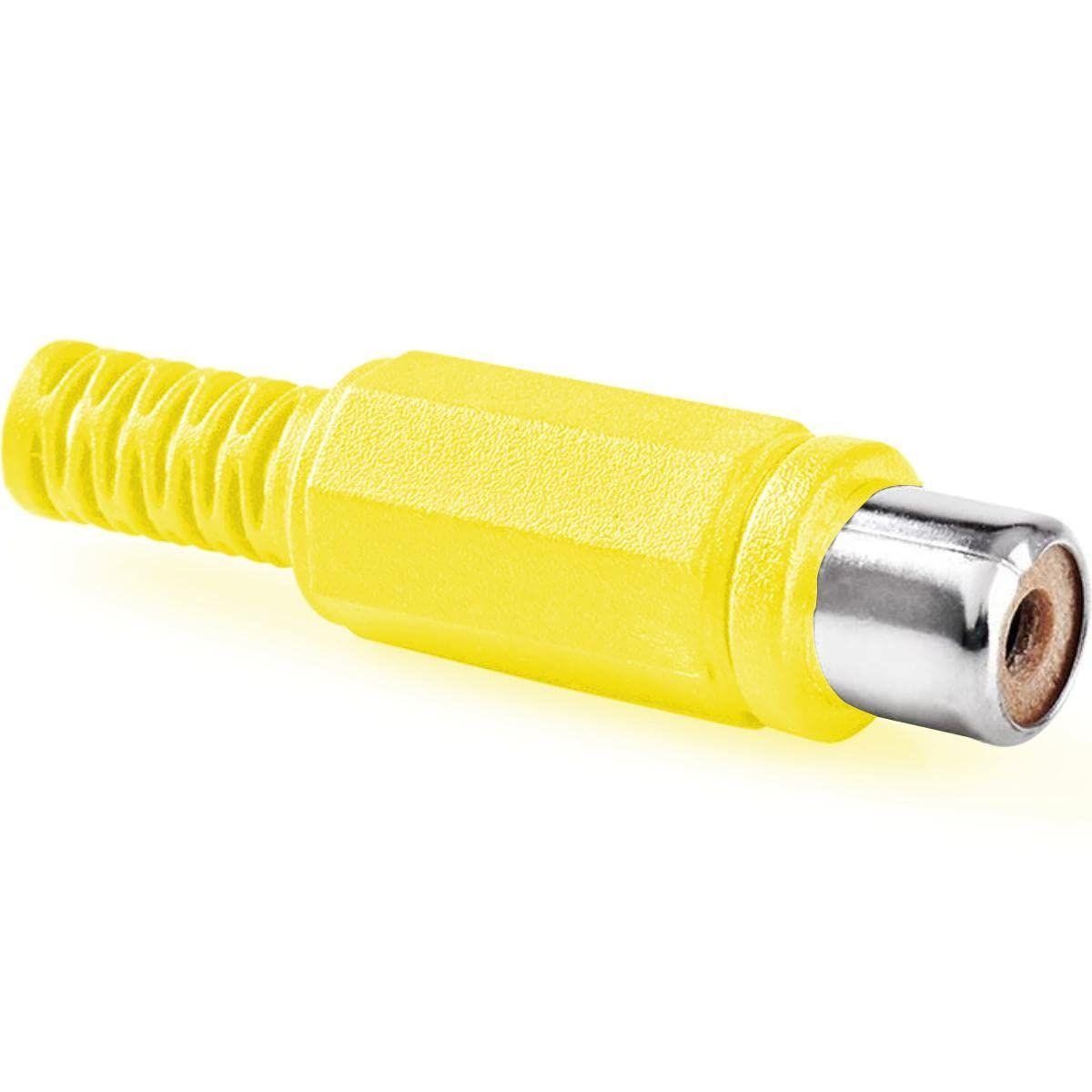 RCA FEMALE YELLOW PLASTIC