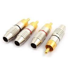 RCA MALE METAL 2PC PACK