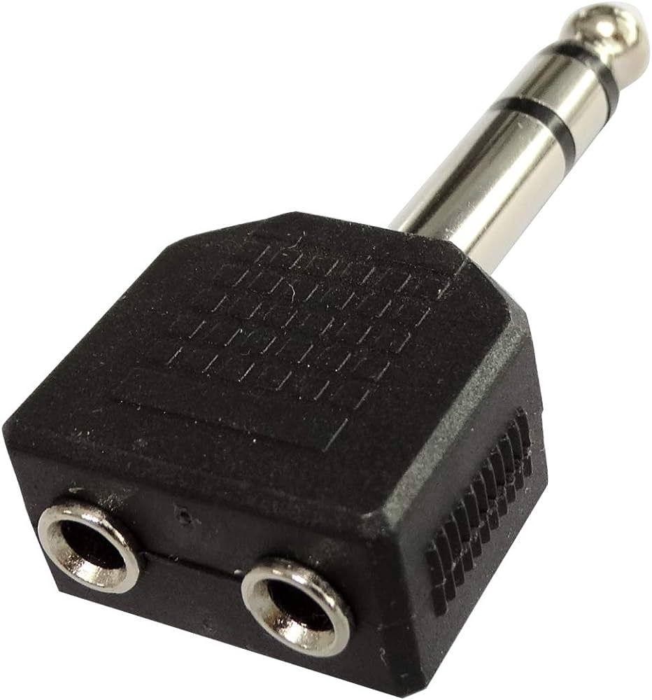 6,35MM STEREO PLUG x 2 3,5MM STEREO SOCKET