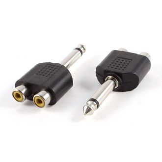 6,35MM MONO-2 X RCA JACKS