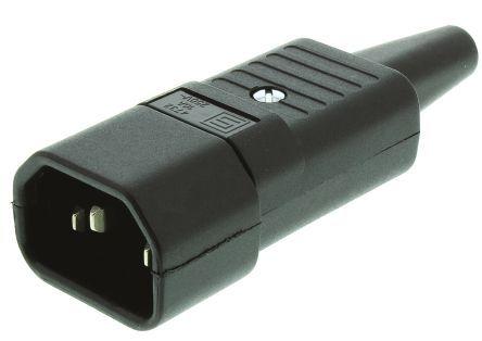 3 PIN MALE AC PLUG IN-LINE