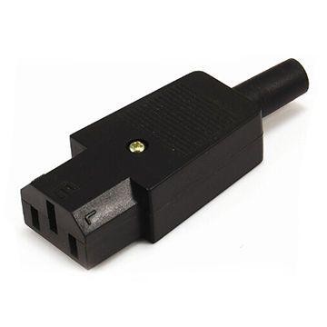 3 PIN FEMALE AC JACK INLINE